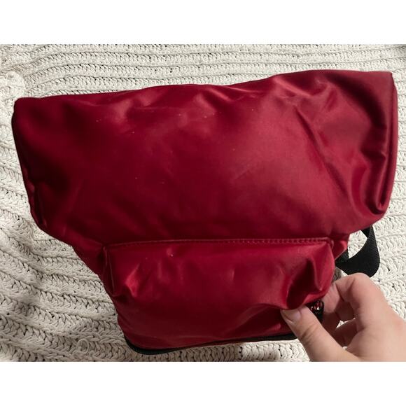 Kate Spade Mini Backpack Nylon Red Black Straps Retro 90s Y2K Zippered Pouches main image 7